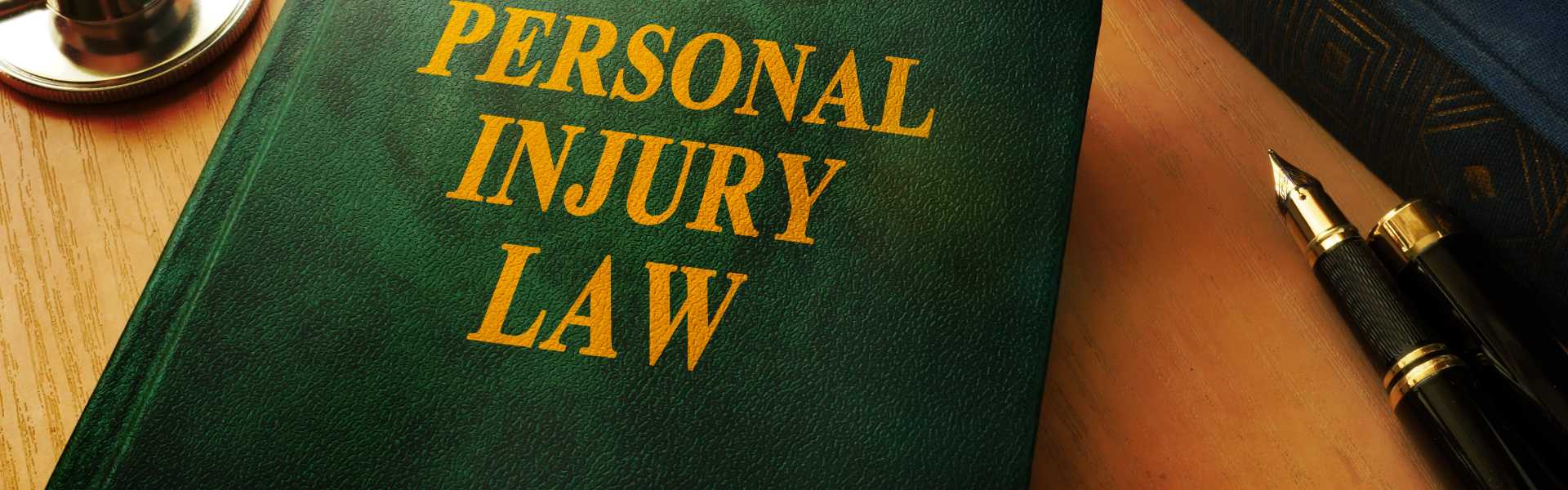 Personal injury law book on the desk of a Miami personal injury lawyer