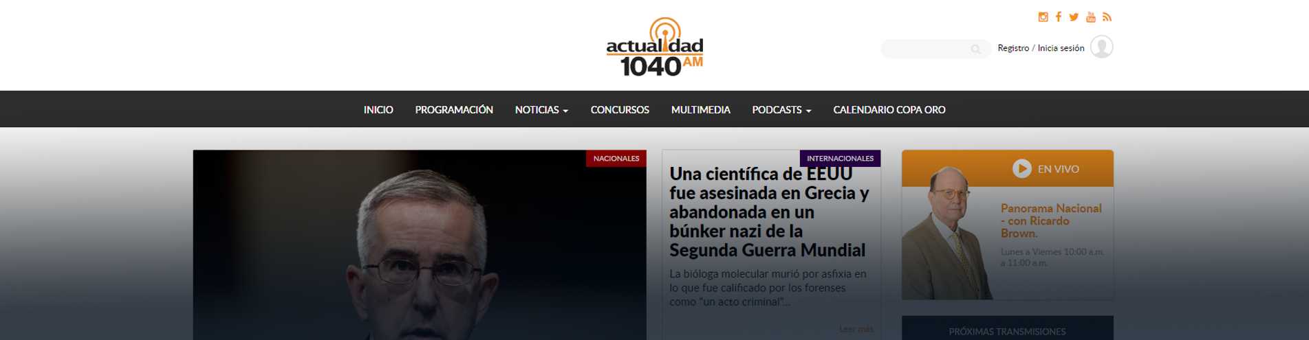 Photo of the Actualidad 1040 am site