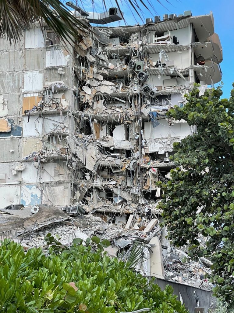 Champlain Towers collapse damage aftermath