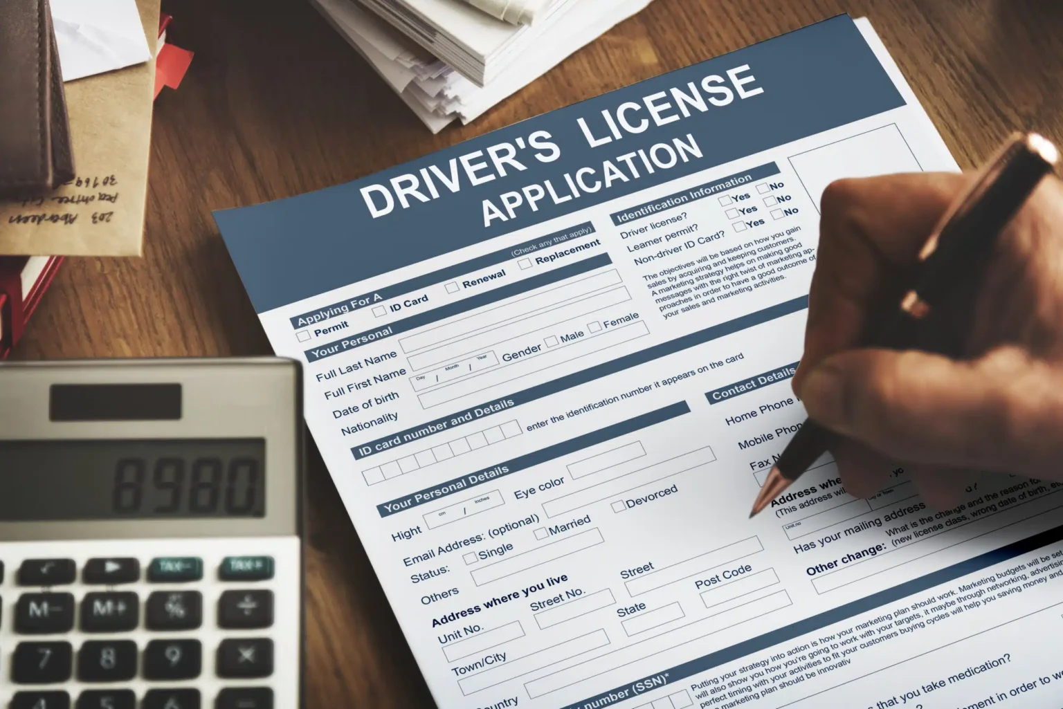 Driver’s,License,Application,Identification,Concept
