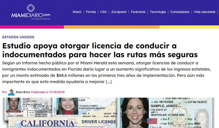 Apoyo a otorgar licencias de conducir